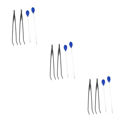 Angoily 12 STK Werkzeuge für Aquarienwasserpflanzen Pflanzenwerkzeuge Reinigungswerkzeuge Pinzette Wasserreiniger Pipette für Aquarien Abfallentferner für Aquarien füttern Wasserwechsler von Angoily