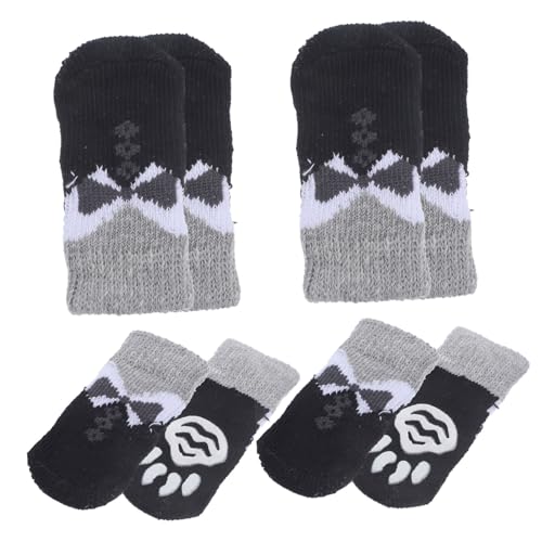 Angoily 16 STK Haustier socken Fußsocken für Haustiere kleine Hundesocken warme Socken Pfotenschützer für Haustiere Strümpfe für Haustiere der Hund Warme Schuhe thermische Socken Stiefel von Angoily