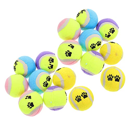 Angoily 16st Kleine Tennisbälle Zahnhundeball Robustes Hundespielzeug Hundeball Mit Hoher Sprungkraft Hund, Der Bälle Spielt Hund, Bälle Spielt Plüschtier Gummi 7c Mit Dem Ball Haustier von Angoily