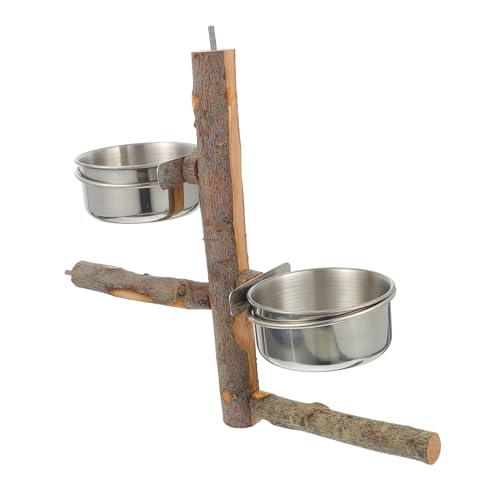 Angoily 1pc Papagei Barsch Stehen Mit Holz Große Schüssel Vogel Fütterung Stehen Für Große Papagei Spielzeug Angoily 1pc Papagei Barsch Stehen Mit Holz Große Schüssel Vogel Fütterung Stehen Für Große Papagei Spielzeug von Angoily