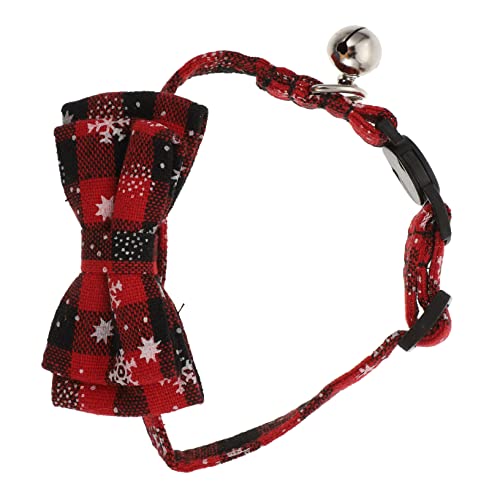 Angoily Katzenhalsbänder Weihnachten Spezielles Bowknot-Design Schneeflockendekor Bequemes Baumwollpolyester für Haustierbekleidung Angoily Katzenhalsbänder Weihnachten Spezielles Bowknot-Design Schneeflockendekor Bequemes Baumwollpolyester für Haustierbekleidung von Angoily
