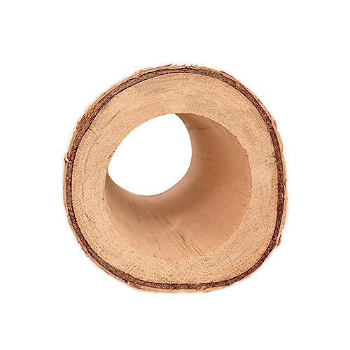 Angoily 11cm Hohe Holz Tier Tunnel Haustier Hamster Spielzeug Tunnel Spielzeug Meerschweinchen Kauen Spielzeug für Haustiere von Angoily