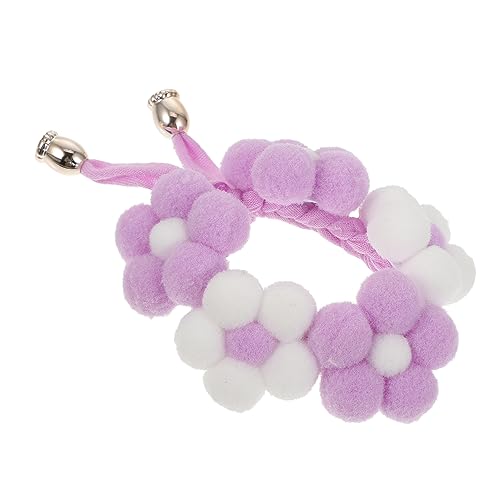 Angoily 1Stk Haustierhalsband Haustierblumen-Krawatten Modekleidung lustig Blumen-Katzenhalsband Neujahr Haustier Katzenhalsband Halsband für Katze die Blumen Schal Halsring Haarball Weiß von Angoily