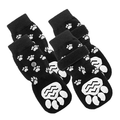 Angoily 2 Paar Anti-rutsch-hundesocken Baumwollsocken Pfotenschutz Für Hunde Hunde-Grip-socken Entzückende Haustiersocken Haustierpfotenschutz Kuschelige Nylon Welpenbedarf Der Hund von Angoily