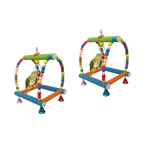 Angoily 2 Stücke Papagei Schaukel Spielzeug Leiter Steht Für Papagei Liefert Kauen Spielzeug Für Vögel Spielen Angoily 2 Stücke Papagei Schaukel Spielzeug Leiter Steht Für Papagei Liefert Kauen Spielzeug Für Vögel Spielen von Angoily
