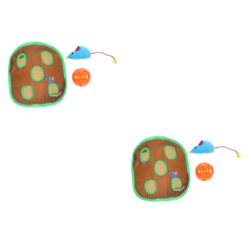 Angoily 2 Sätze Katzen Spielzeug interaktives Spielzeug Faltbarer katzentunnel Hundetür Katzentür Muschispielzeug -Spielzeug interessantes Katzenspielzeug Tunnelspielzeug für Katzen von Angoily