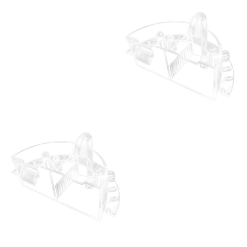 Angoily 2 Stück 3 Filterbox für Aquarien kleines Sieb Kies für Fischaquarien Filter für Aquarien Wasserpumpe Aquariumfilter Leise Aquariumpumpe Vorderseite Filterkasten Container Plastik von Angoily