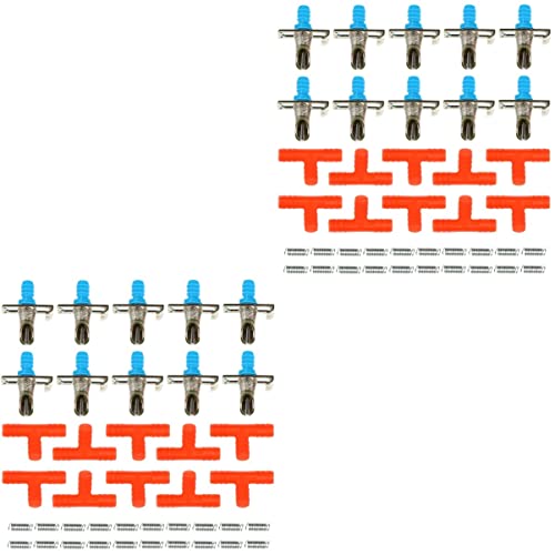 Angoily 20 STK Wasserzufuhr Nippeltrinker für Kaninchen Tränke einwegrasierer Springbrunnen für Kaninchen Futterstelle für Kaninchen Hase Trinkwasserausrüstung Feder Trinkbrunnen von Angoily