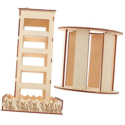 Angoily Holz Heu Feeder für Heu Bins Bunny Feeder Hamster Feeder 2pcs von Angoily