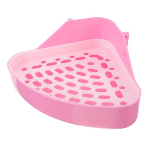 Angoily 2Er-Box Kaninchentoilette Frettchenkäfig Kaninchen-Töpfchentrainer Mülleimer Spielzeug kleines pinkel Toilette Trainingsecke für Haustiere Quadrat Bettauskleidungen Hase von Angoily