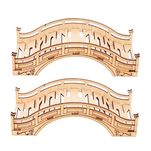 Angoily Niedliches Chinchilla-Hamster-Spielzeug Leiterbrücke Aus Holz Übung Klettern Natürliches Kauen für Kleintiere von Angoily