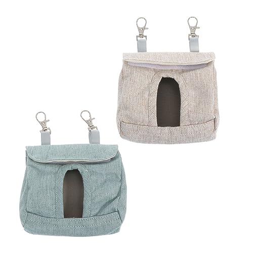 Angoily 2st Kaninchen-heu-Tasche Aufbewahrungstasche Kleiner Futterautomat Tasche Für Langsame Fütterung Von Kaninchen Feeder-Rack Kleines Tier Netz Hase Lebensmittel Stoff Kleine Tasche von Angoily