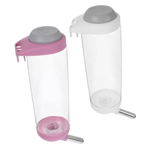 2St Kleiner Trinkbrunnen für Haustiere pet Water Bottle pet Supplies haustierbedarf wasserflasche Hundekäfig Wasserspender Geschirr Zubehör Wasserzufuhr Plastik von Angoily