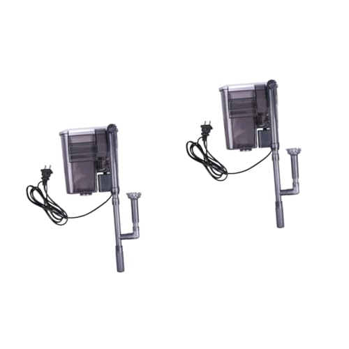 Angoily 2St Sprudelpumpe für Aquarien Luftfiltersystem Wasserfall-Tauchfilter Aquarienfilter Betta Sieb Filter für Aquarien Sauerstoffpumpe Aquarium auf Filter verdreifachen Wandbehang von Angoily