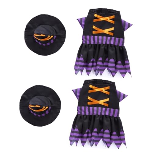 Angoily 2st Hundekostüm Für Mädchen Kostüm Für Katze Mädchen Hüte E-mädchen-Kleidung Hunde-Halloween-kostüme Urlaub Hundekostüm Outfit Für Mädchen Damen Die Haustier von Angoily