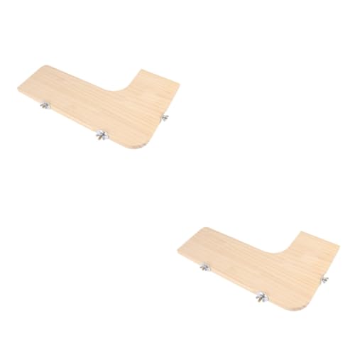 Angoily Wooden Springboard 2st Plattform Für Haustierkäfige Sprungbrett Für Haustierkäfige Sprungbrett Für Haustiere Haustierplattform Aus Holz Verdicken Bambus Hamster Spielzeug von Angoily