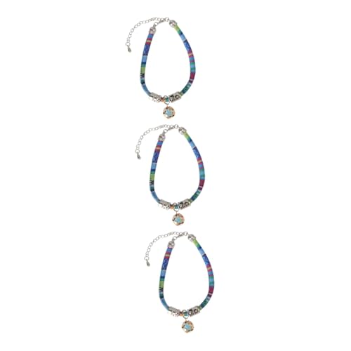 Angoily 3 STK Glockenkragen sicheres katzenhalsband für mit verstellbares hundehalsband personalisiertes Welpenhalsband Kettenhalsband für Boho-Halsketten von Angoily