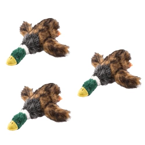 Angoily 3 STK Interactive Dog Toys interaktives Spielzeug tiermotive plüschtiere Dogs Toys hundspielzeug knetspielzeug Tiermuster dental clean plushbit Stuffed Soft Toys Haustier Hündchen von Angoily