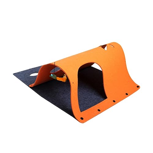 Angoily 3 Stücke Katze Donut Tunnel Pet Übung Spielzeug Multifunktionale Katze Spielen Produkt Orange Spielplatz Spielzeug von Angoily