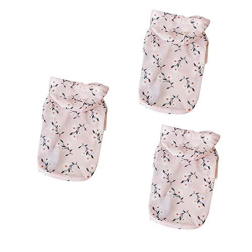 Angoily 3 STK Haustierkleidung Für Kleine Hunde Haustier Sommerkostüm Rosa Hemden Hundehemden Uv-Schutz-Shirt Für Hunde Hawaiihemd Hundeshirts Für Kleine Hunde Rosa Bluse Der Hund XXL von Angoily