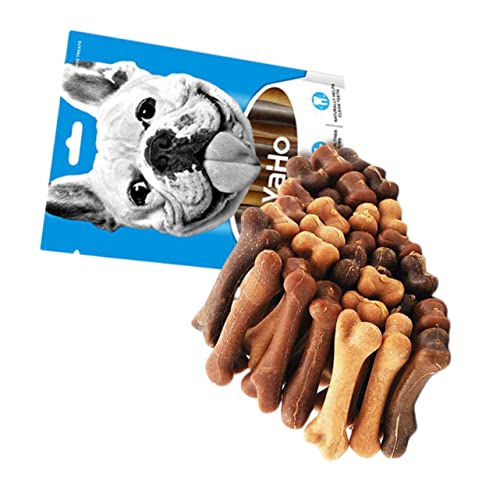 Angoily 30st Beißspielzeug Für Hunde Knochen Kauen Hündchenfutter Welpenknochen Trockenfutter Für Hunde Haustier Beißspielzeug Hund Beißt Knochen Saubere Zähne Knochentyp von Angoily