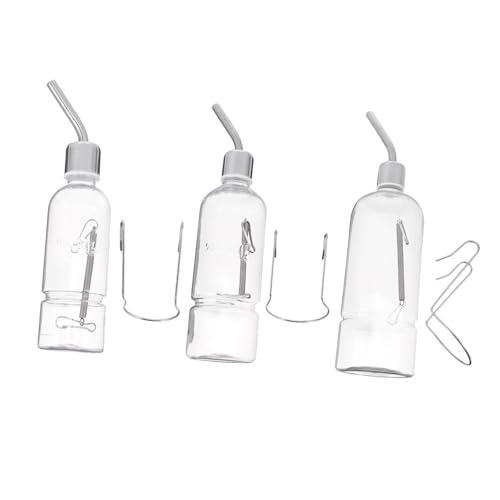 3St Automatischer Trinkbrunnen Kaninchenzubehör Hasen-Wasserflasche Hamster wasserspender Hamster trinkflasche Wasserkessel Wasserkocher Haustier-Wasserflasche Haustierzubehör Ball von Angoily