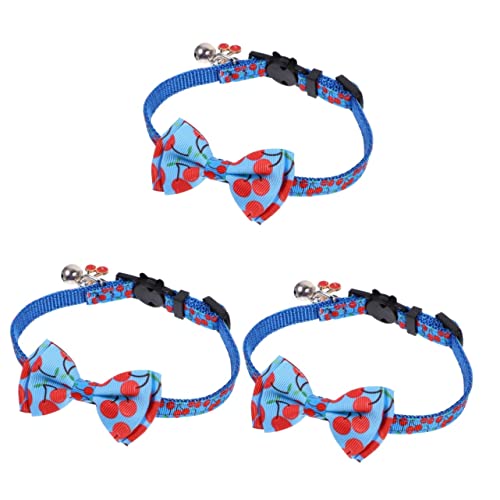 Angoily 3st Haustierhalsband Zartes Welpenhalsband Outdoor-kätzchenhalsband Kleine Hundehalsbänder Katzenbogen Dekoratives Hundehalsband Türdekoration Draussen Nylon Die Katze Hundebedarf von Angoily