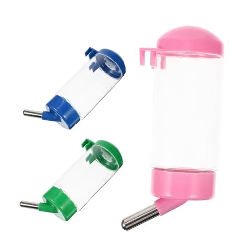 3St Kaninchentrinker Hamster trinkflasche hasentrinkflaschen nager trinkflasche nagetier trinkflasche Haustier Wasserflasche Geschirr Wasserzufuhr Wasserbehälter Plastik von Angoily