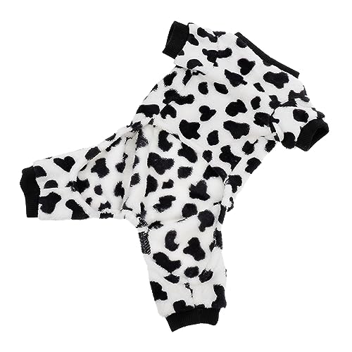 Angoily 3St Halloween-Kostüme für Hunde Kuh Kleidung Herbst Outfit Flanellhemd Weihnachtshemd für Jungen Warmes Kostüm für Hund Haustierkleidung warm halten Overall Chihuahua Pyjama Shirt von Angoily