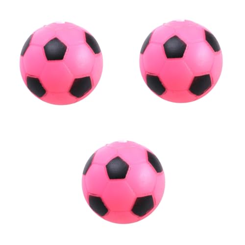 Angoily 3St Vinyl pet Mate bälle Fussball fusselball Dog Toy dental clean zahnreinigung hundetraining Hunde Training pumpe Fussball Football Balls Spielzeug Backenzahn Fußball von Angoily