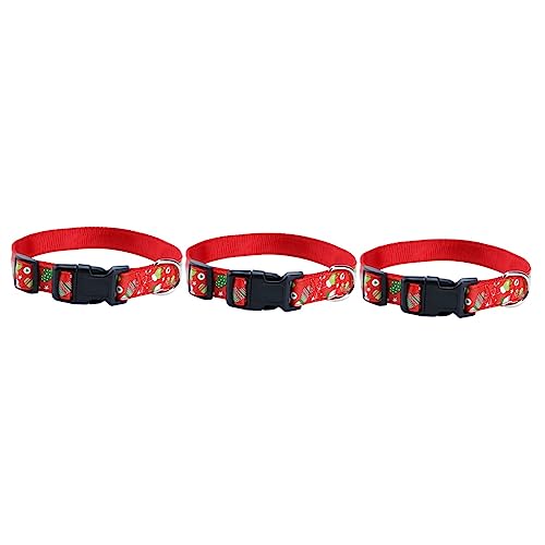 Angoily 3St Gurt Verstellbares Haustierhalsband Weihnachten hundehalsband pet Supplies Weihnachtshalsband für Haustiere Haustier Hundehalsband Weihnachtsbaum Hundebedarf von Angoily