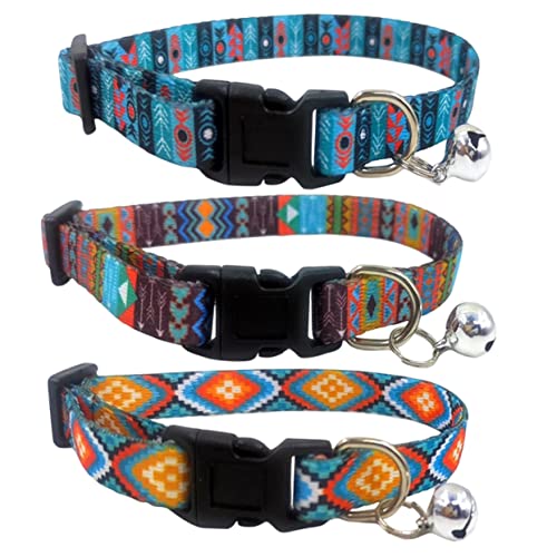 Angoily 3st Halsband Für Hunde Schönes Haustiergeschirr Kätzchen Sicherheitshalsband Tragbares Hundehalsband Hundehalsbänder Für Jungen Katze Großer Hund Hundebedarf Polyester von Angoily