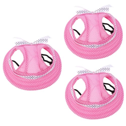 Angoily 3st Hundekostüme Haustier-Sombrero Rosa Nachttischlampe Hundewindeln-Outfits Weiblich ützen Für Kleine Hunde Hut Hüte Für Hunde Rosa Haube Hüte Für Haustier Kappen Der Hund Netz von Angoily