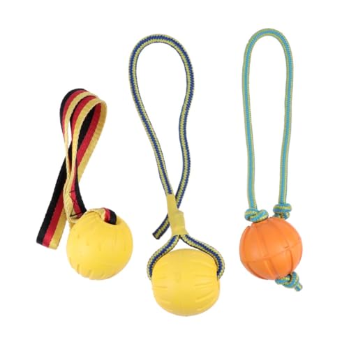 Angoily 3St Dog Toy Hunde spielsachen hundeschüssel Dogs Toys Beißspielzeug Hundeball trainieren Spielzeuge Hüpfball Trainingsbedarf für Haustiere beissen Hüpfender Ball Trainingsmaterial von Angoily