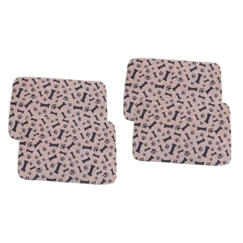 Angoily 4 Stück pet pinkelmatte Hunde-PIPI-Pad Einlagen für Hundeurin Hundeunterlagen waschbare Hundepipipads PIPI Pads für Hunde groß Kleiner Hund Urin-Pad Haustier Hund PIPI Pad Stoff von Angoily