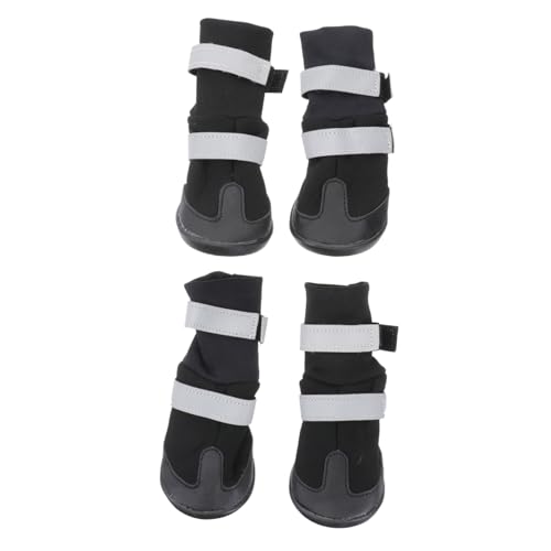 Angoily 4 Stück Haustierschuhe Winterstiefel Für Hunde Winter Warm Pfotenabdeckungen Für Hunde Hundeschuhe Kleiner Hund Hundestiefel & Pfotenschützer Schuhe Für Hunde Samojede Winterschuhe von Angoily