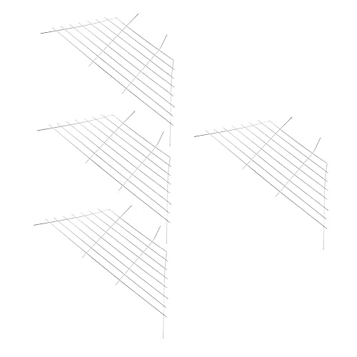 Angoily Eisengestell 4-TLG. Hasen-grasgestell Chinchilla-futterhalter Kleintierbedarf – Korrosionsbeständig Robust von Angoily