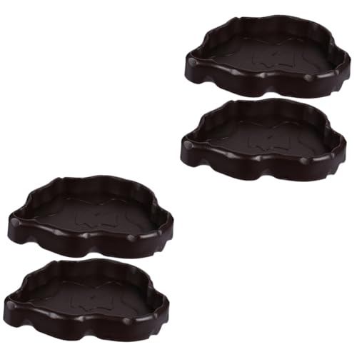 Angoily 2sets Schildkröte Lebensmittel Schüssel Reptil Gericht Gecko Haustier Käfig Schalen Trinken Feeder Dish 2 Stücke * 2 von Angoily