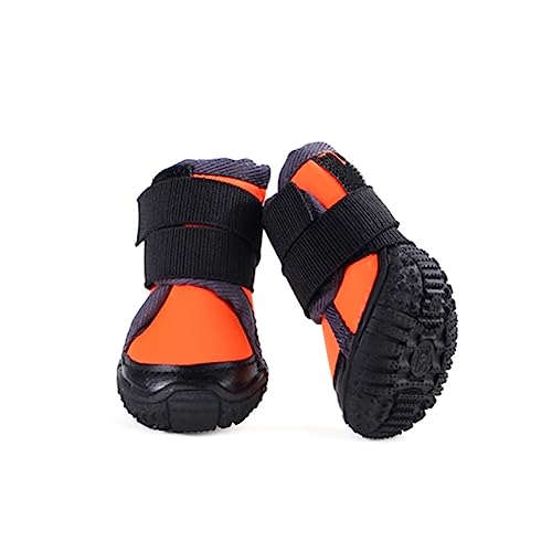 Angoily 4 Stück Schuhe Outdoor-Schuhe rutschfest Hundeschuhe Protect schutzzelt Ice Outdoor-Schuhe für Haustiere Outdoor-Schuhe für Hunde Sport Warme Schuhe Haustierzubehör Haustierschuhe von Angoily