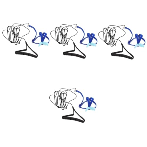 Angoily 4-teiliges Set Papagei Fliegendes Seil Conure-Leine Verstellbarer Trainingsgurt Trainingsgeschirr Für Papageien Papageiengeschirr Und Leine Nymphensittich Leine Flügel Leinen Stoff von Angoily