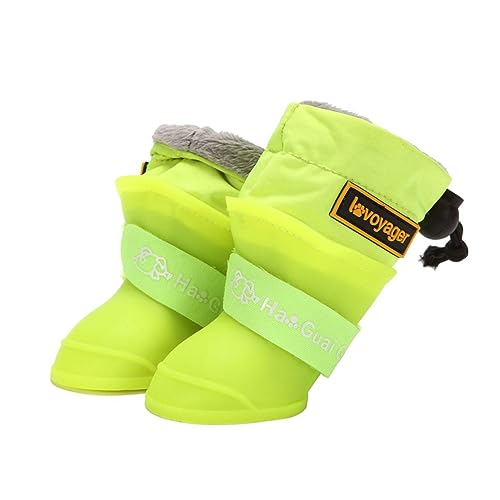 Angoily 4 wasserdichte Regenstiefel für Haustiere -Haustier-Regenschuhe pet paw Outdoor-Schuhe hundeschuhe pet Supplies wasserdichte Regenschuhe Hundestiefel große von Angoily