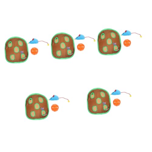 Angoily 5 Sets Katzen-versteckspielzeug Interaktives Katzenjagd-Set Tunnel-mauslöcher Für Spielzeit von Angoily