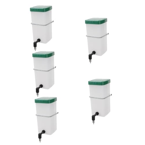 Angoily 5st Hängender Trinkbrunnen Hasenwasserspender Automatische Wasserflasche Für Haustiere Auslaufsichere Wasserflaschen Kaninchen-wasserbrunnen Tropfendes Wasser PVC Kleiner Behälter von Angoily