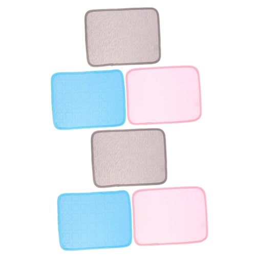 Angoily 6 STK Hamster kühlmatte Sommer-Kaninchenfutter meerschweinchen Bett Schlafkissen Haustier Chinchilla-Kühlmatte Hamster Pad die Katze Cooles Pad Sofakissen Hase Urin-Pad Stoff von Angoily