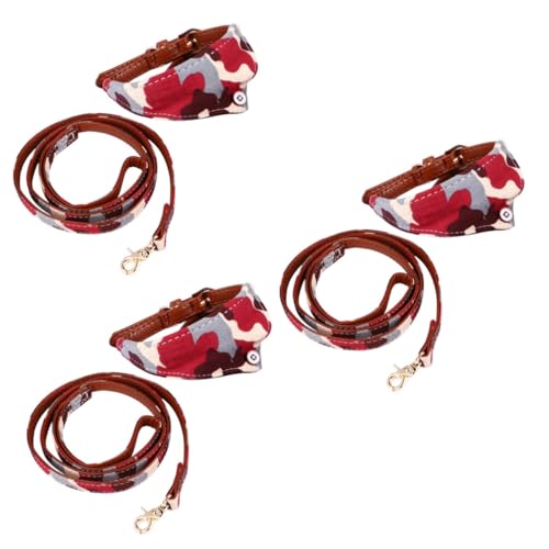 6 STK Haustier Hundehalsband pet Supplies haustierbedarf Halsband Hunde seilspanner Haustierzubehör Tarnhalsband für Haustiere Tarnung Leine Outdoor-Produkt Kordelzug Leder von Angoily