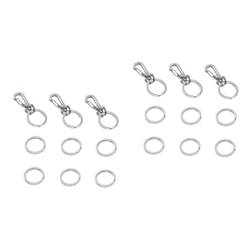 Angoily 6 Sätze Etikettenhalter Edelstahl Hundeclips Anhänger Schildkrötenbecken mit Deckel Haustier Hundemarken-Clip Hundemarken-Schnellclips Tiermarken-Clip Hund Taste kleines Geschenk von Angoily