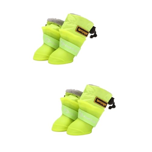 Angoily 8 STK wasserdichte Regenstiefel Für Haustiere Pfote Katzenschuhe Booties Regenstiefel Für Welpen Gummistiefel Für Haustiere Regenschuhe Für Hunde Wanderschuhe Regenfest Kieselgel von Angoily