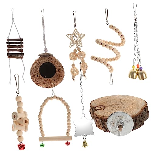 Angoily Vogel Schleifen Spielzeug Set 9pcs Spielzeug Für Papageien Leiter Baumwolle Knoten Für Kauen Angoily Vogel Schleifen Spielzeug Set 9pcs Spielzeug Für Papageien Leiter Baumwolle Knoten Für Kauen von Angoily