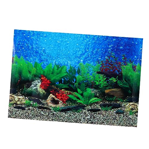 Angoily 3D Fisch Tank Aufkleber Aquarium Dekoration Realistische Fisch Tank Hintergrund Für Home von Angoily