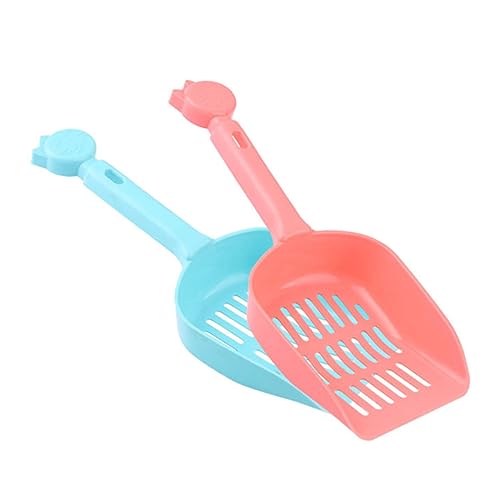 Angoily Beste Streuschaufel Katzenklo Scoop cat Litter Shovel katzenstreu schippe Kätzchen Sandschaufel extra riesige Schaufel Langen Griff Schaufel für Katzenstreu Kleiner Löffel von Angoily